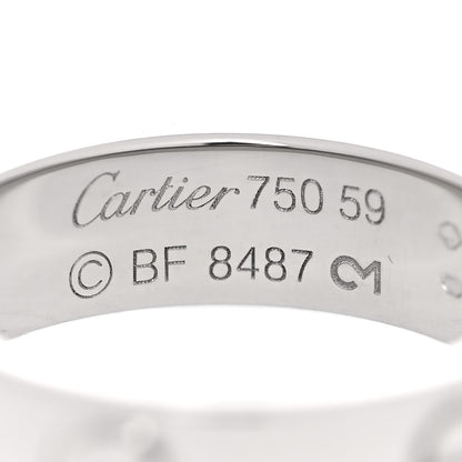 Cartier 18K White Gold 6mm LOVE Ring 59 8.75 4 of 4
