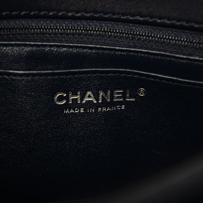 Chanel Lambskin Quilted Small Geometric Flap Navy 6 of 7