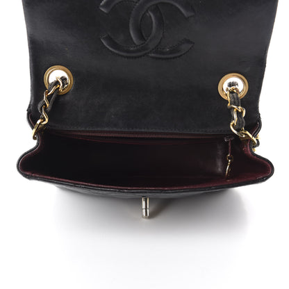 Chanel Lambskin Quilted Mini Square Flap Black 5 of 14