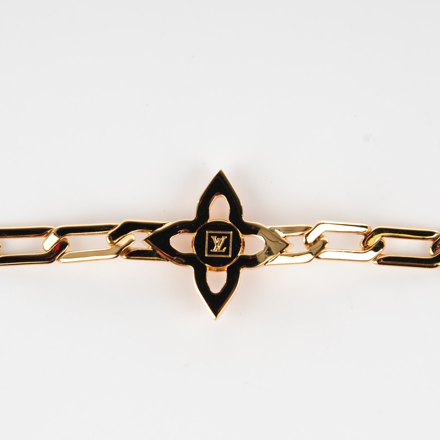 Louis Vuitton Swarovski Crystal Flower Power Bracelet Gold 4 of 7