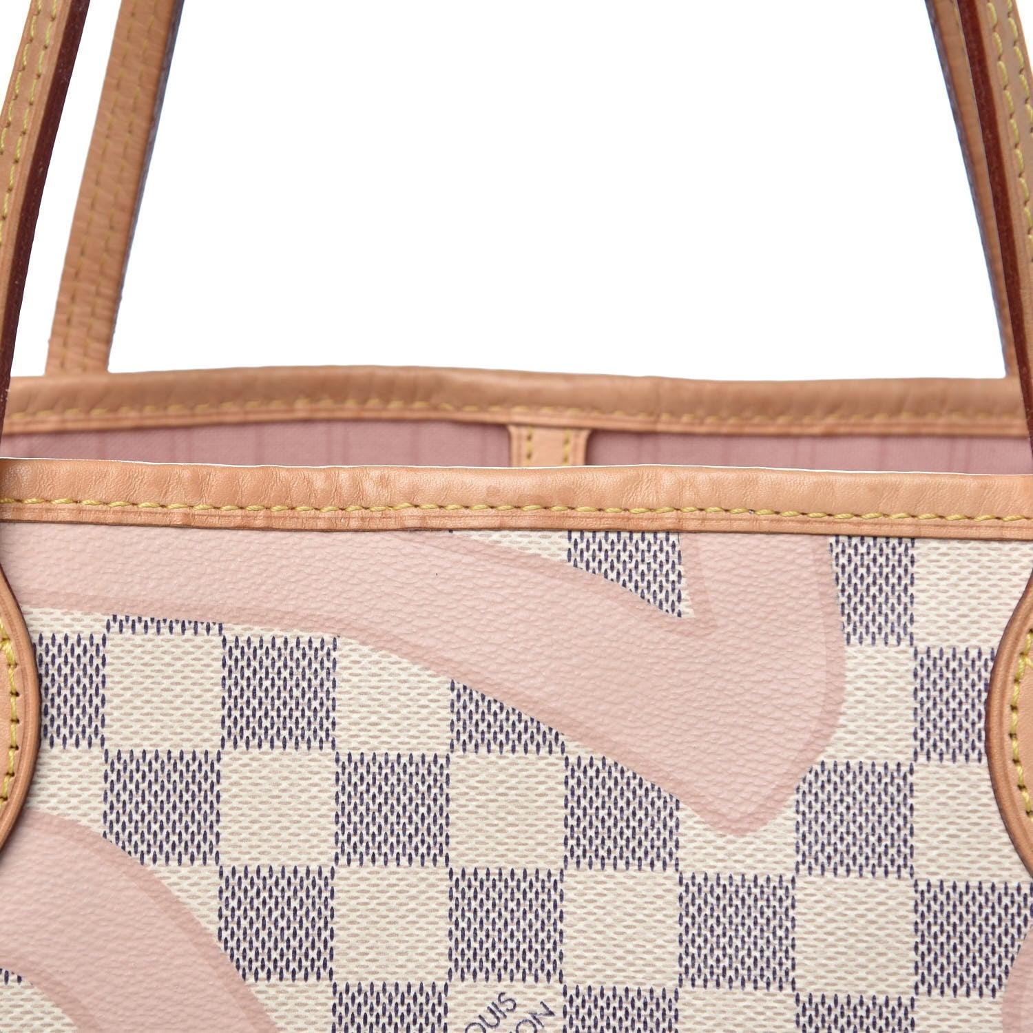 Louis Vuitton Damier Azur Tahitienne Neverfull MM 18 of 18
