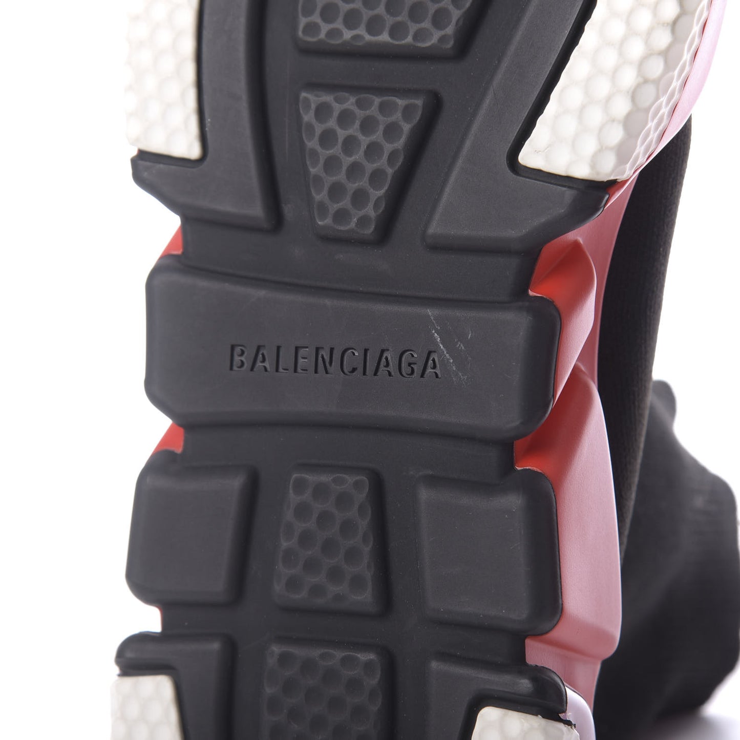 Neoprene Knit Womens Speed Clear Sole Sneakers 41 Black White Red