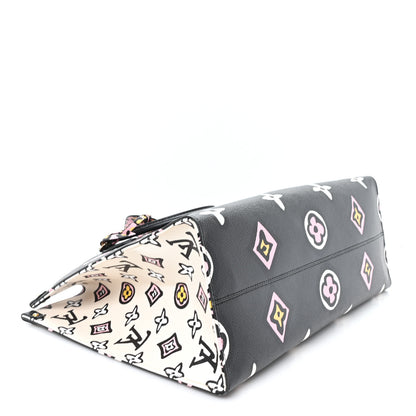 Louis Vuitton Monogram Giant Wild At Heart Onthego GM Black 4 of 9