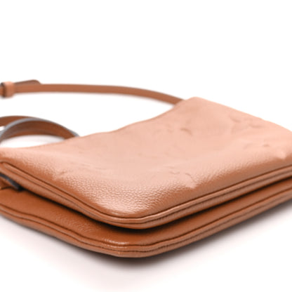 Louis Vuitton Empreinte Monogram Giant Double Zip Pochette Caramel 9 of 11