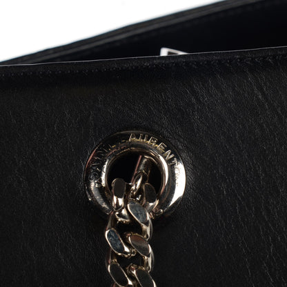 Saint Laurent Calfskin Classic Monogram Shopping Bag Black 9 of 10