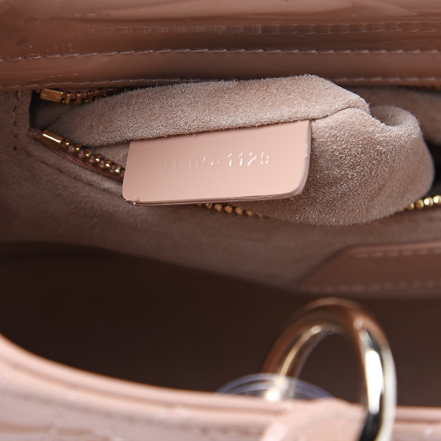 Christian Dior Patent Cannage Medium Lady Dior Beige 7 of 10
