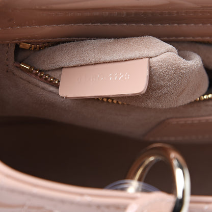 Christian Dior Patent Cannage Medium Lady Dior Beige 7 of 10