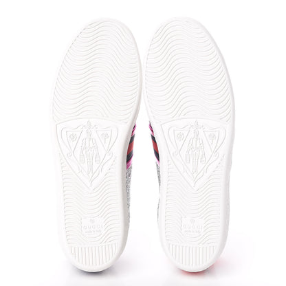 Gucci Glitter Web Womens Ace Sneakers 39 Silver 5 of 9