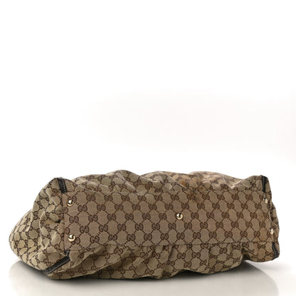 Gucci Monogram D Gold Tote Dark Brown 4 of 11
