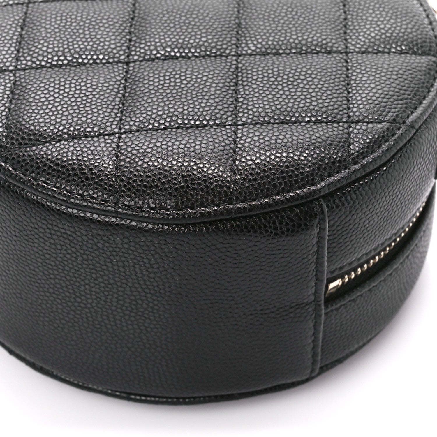 Chanel Caviar Quilted Round Clutch With Chain Black 10 of 10