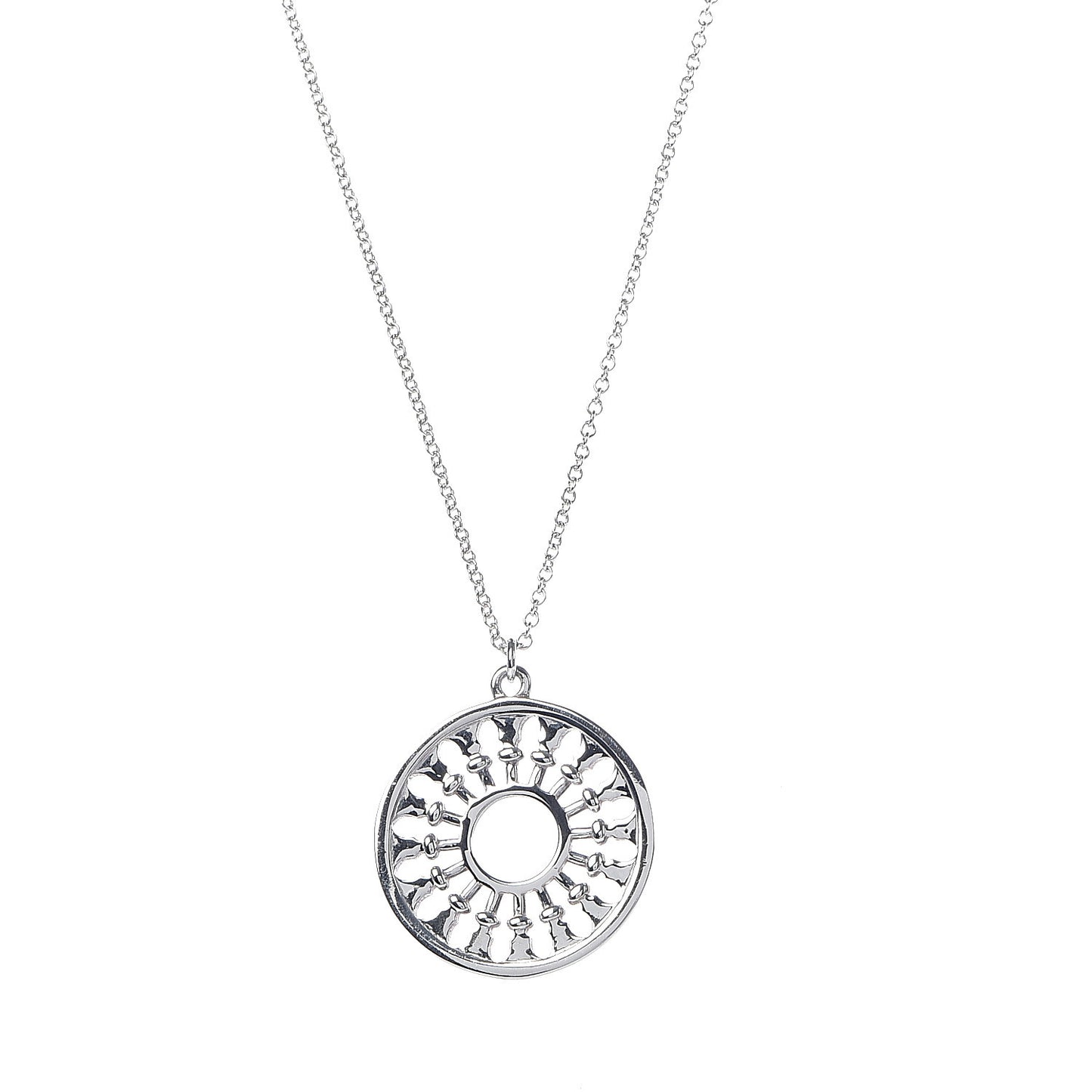 Sterling Silver Paloma's Venezia Stella Medallion Pendant Necklace