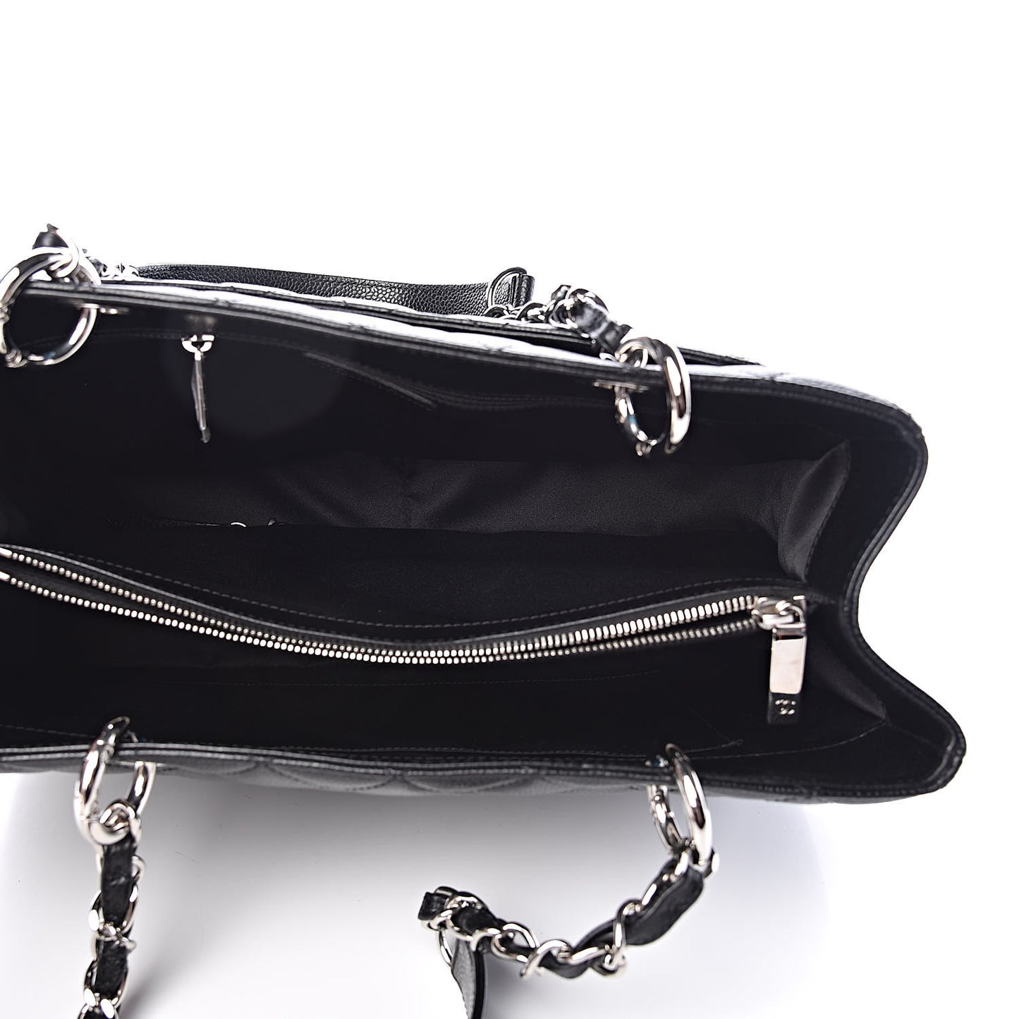 Caviar Quilted Grand Shopping Tote GST Black