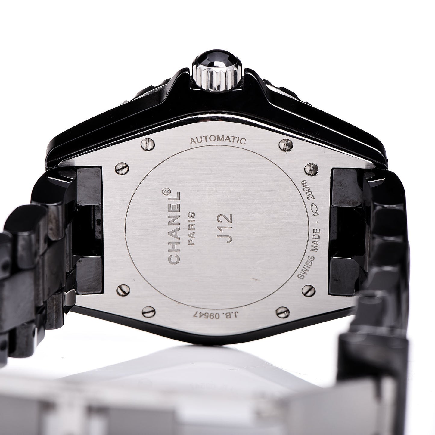 Stainless Steel Ceramic 38mm J12 Automatic Watch Black
