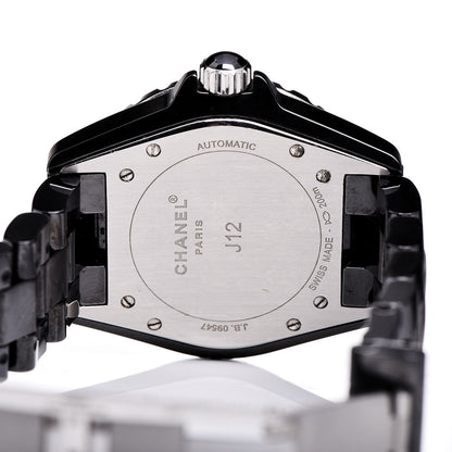 Chanel Stainless Steel Ceramic 38mm J12 Automatic Watch Black 5 of 6