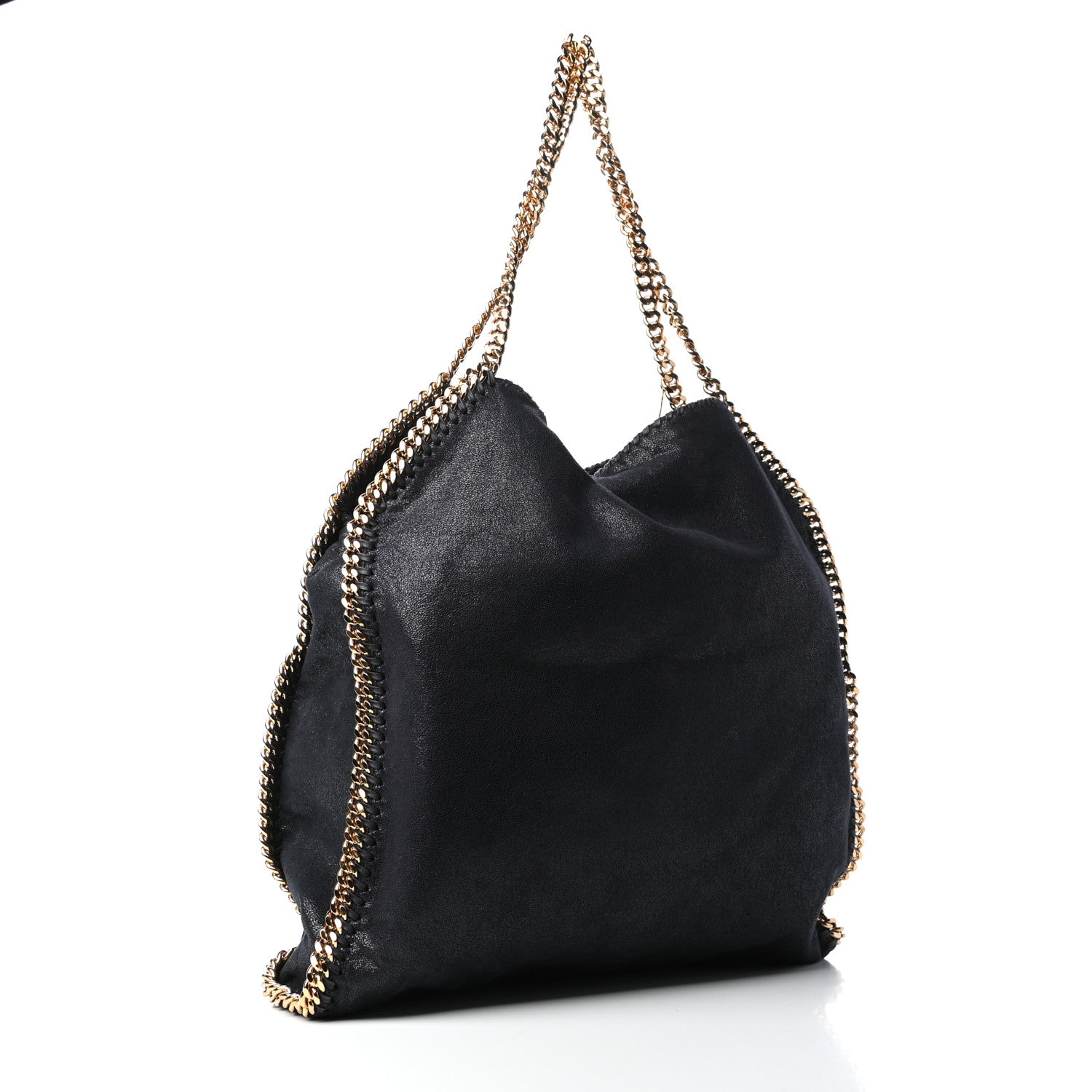Stella McCartney Shaggy Deer Big Falabella Tote Navy 3 of 9