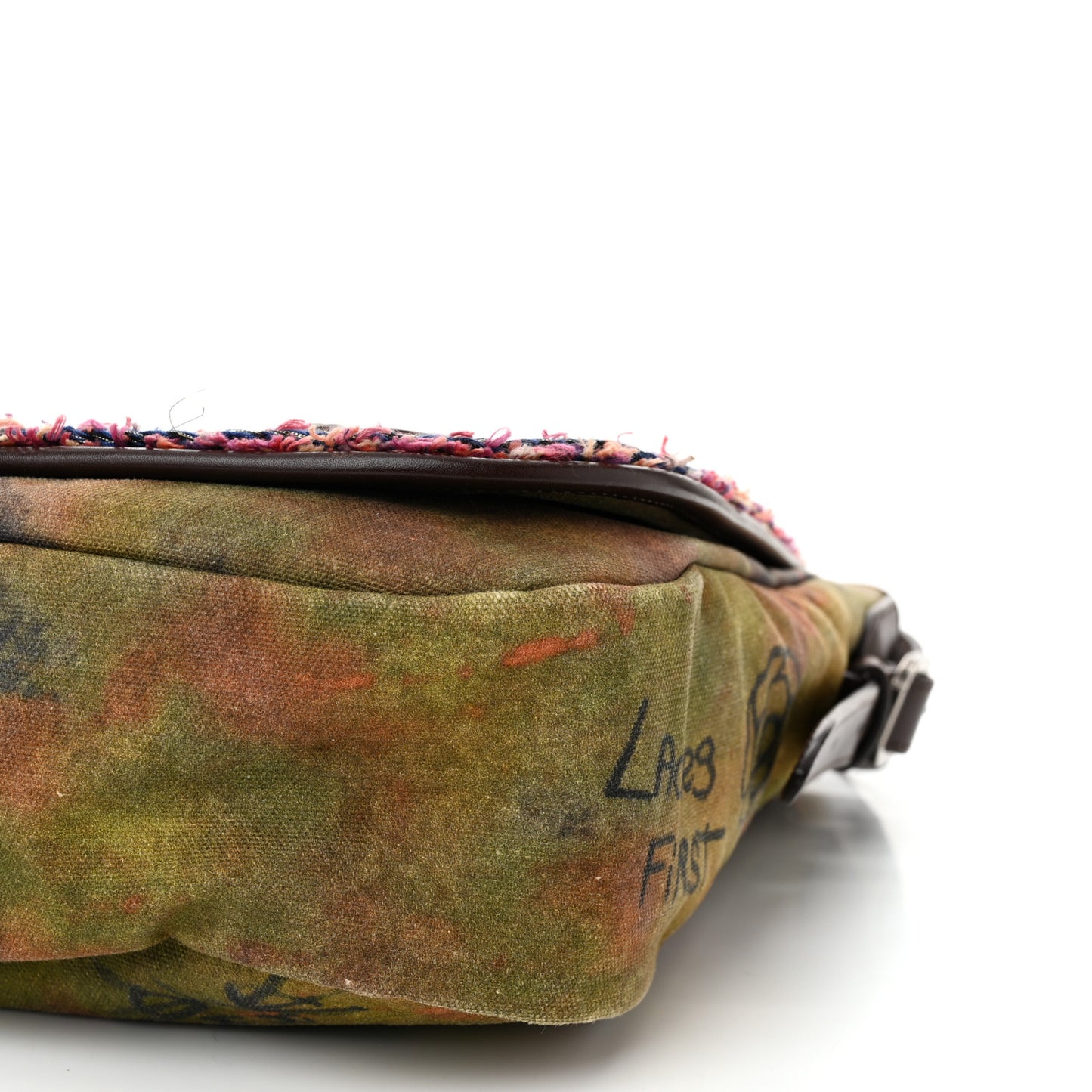 Washed Toile Graffiti On The Pavements Messenger Khaki Multicolor