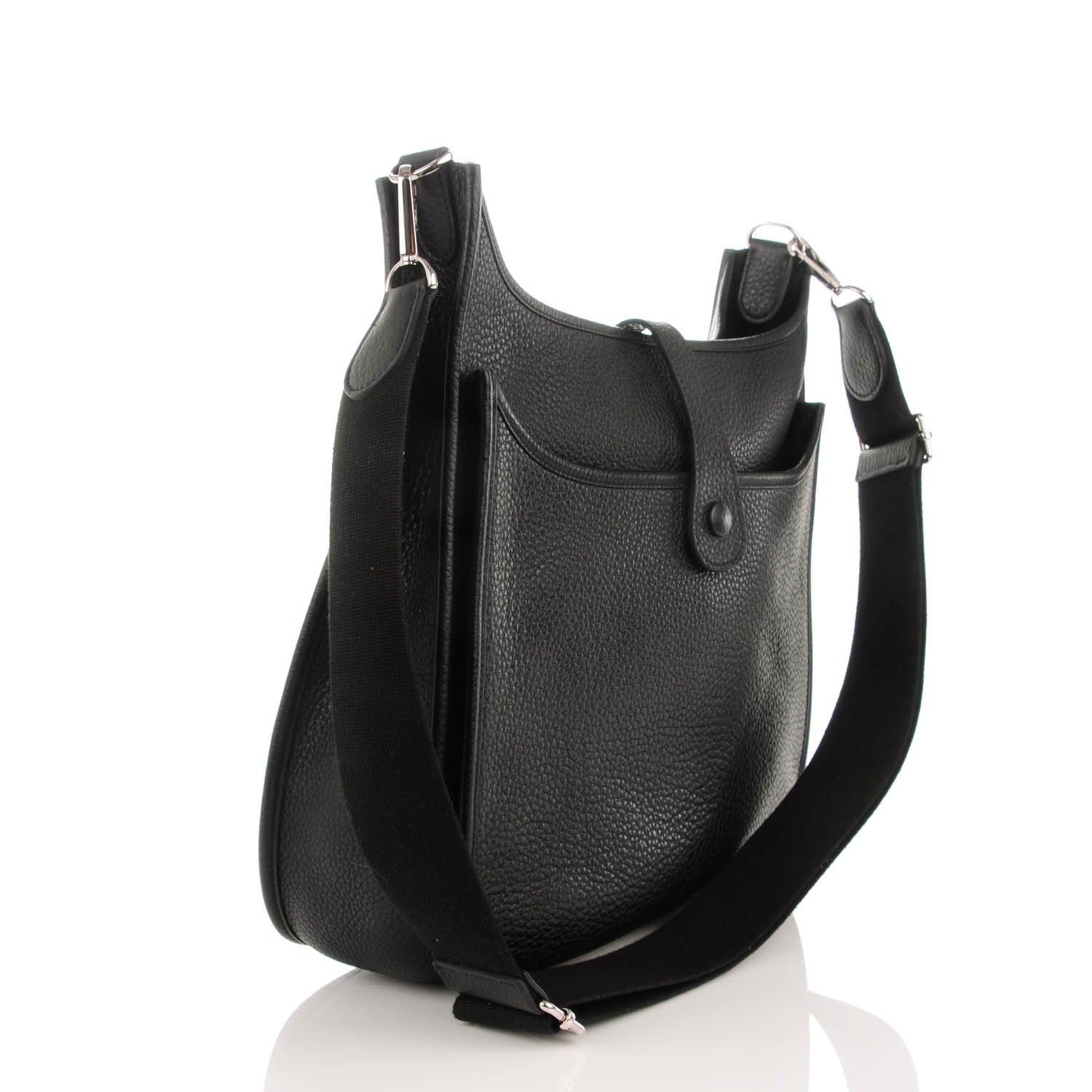 Hermes Taurillon Clemence Evelyne III GM Black 3 of 9