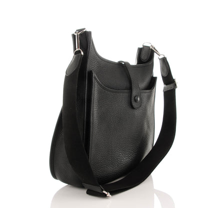 Hermes Taurillon Clemence Evelyne III GM Black 3 of 9