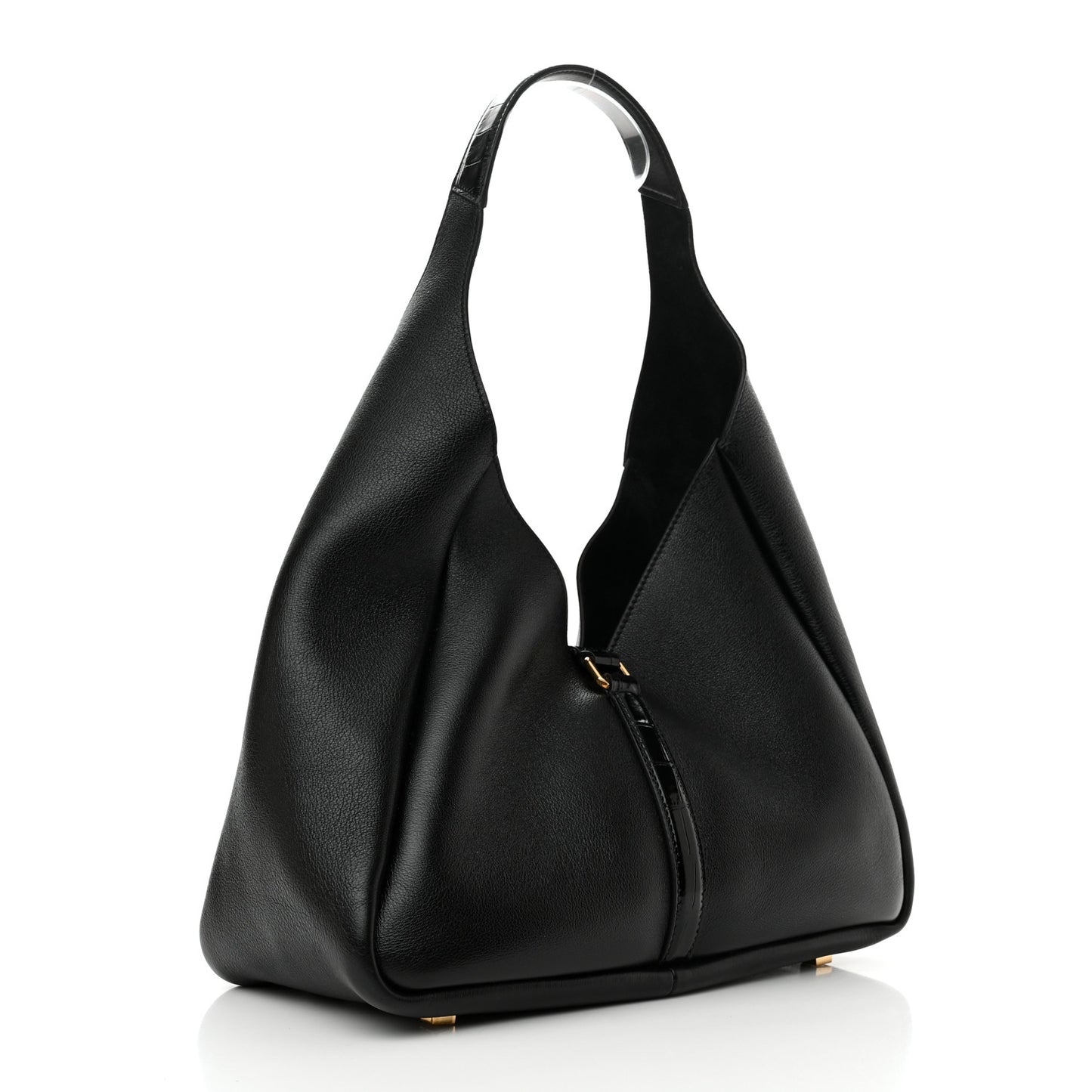 Calfskin Medium G-Lock Hobo Black