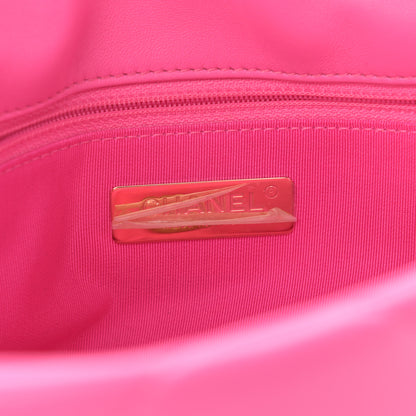 Chanel Lambskin Quilted Medium Chanel 19 Flap Pink 6 of 10