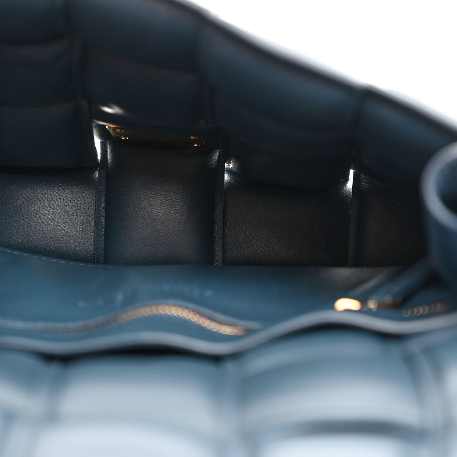 Bottega Veneta Nappa Maxi Intreccio Padded Cassette Crossbody Bag Deep Blue 5 of 10