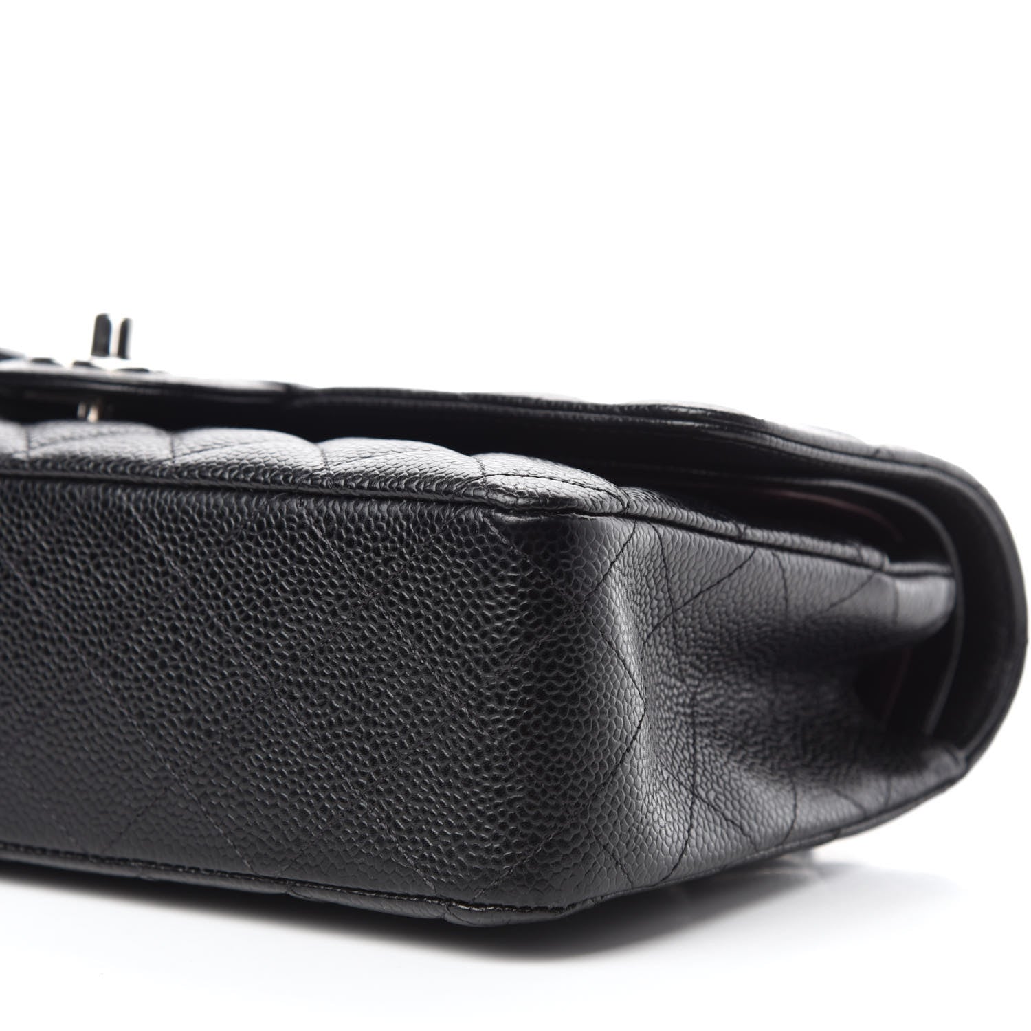 Chanel Caviar Quilted Medium Double Flap Black 7 of 12