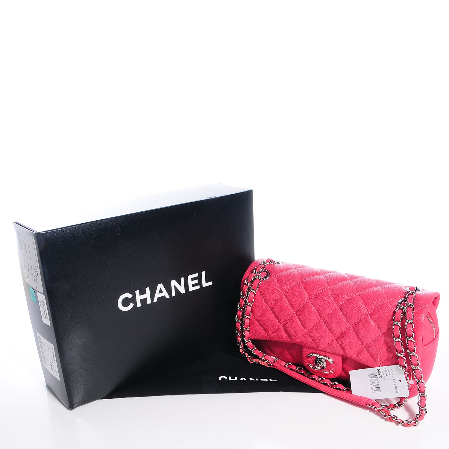 Chanel Caviar Quilted Medium Easy Flap Coral 5 of 9