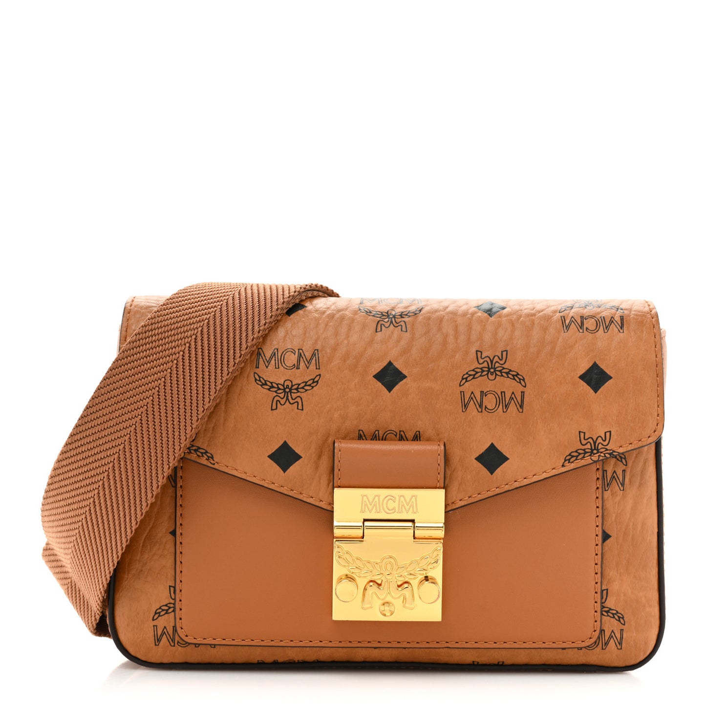Visetos Small Millie Crossbody Belt Bag Cognac
