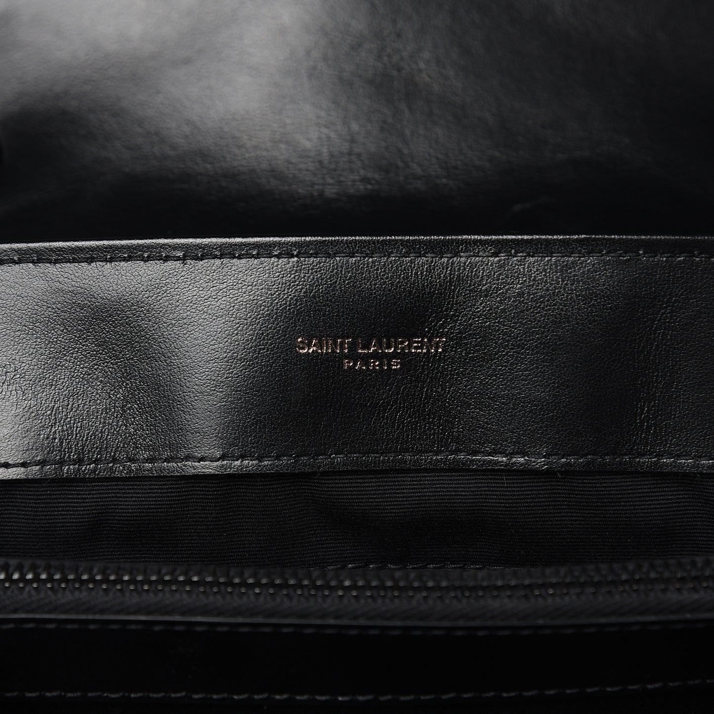 Calfskin Y Quilted Monogram Medium Loulou Chain Satchel Black