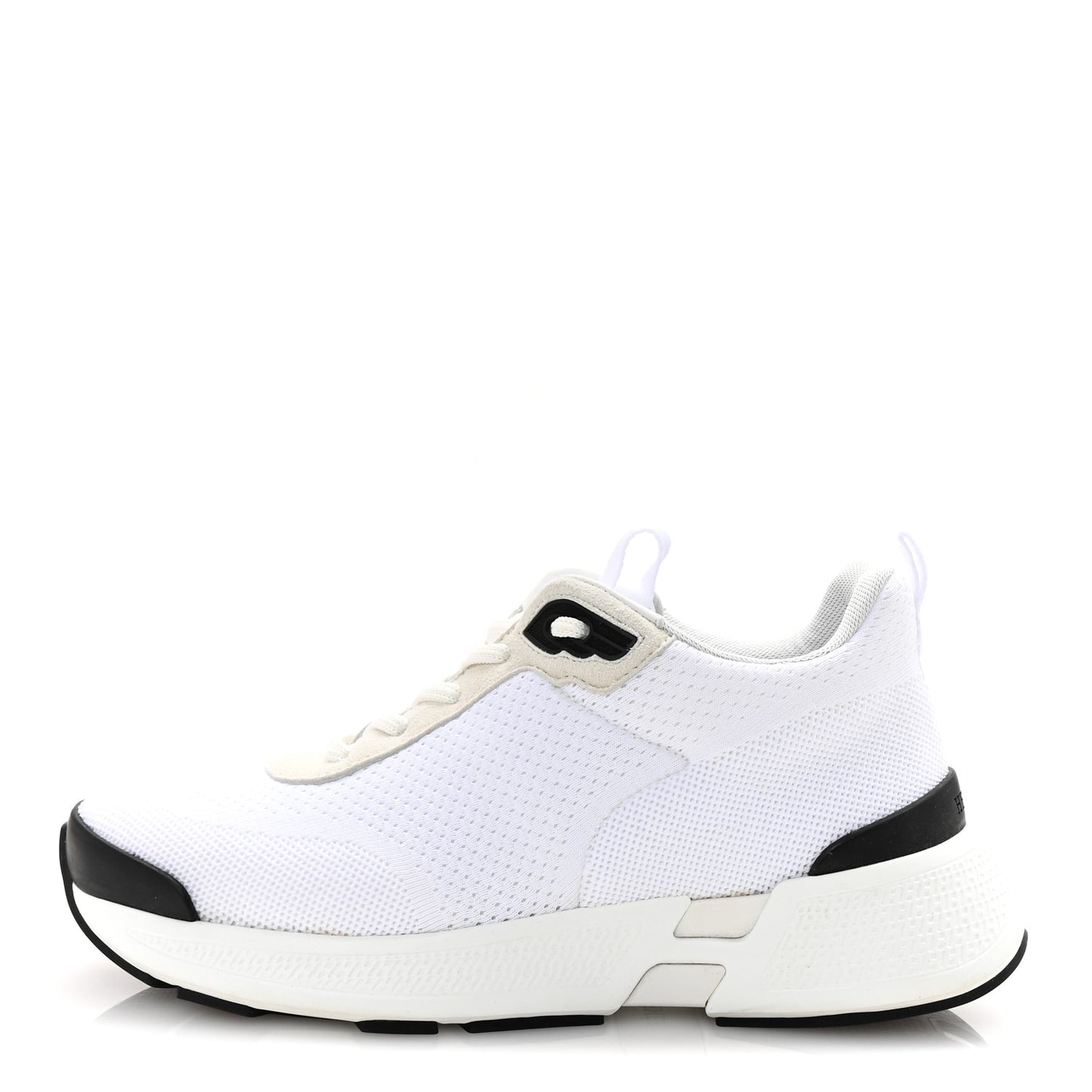 Technical Knit Suede Heros Sneakers 38 White