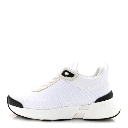 Hermes Technical Knit Suede Heros Sneakers 38 White 1 of 9