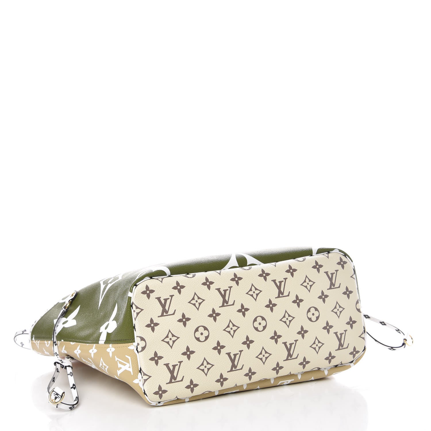 Louis Vuitton Monogram Giant Neverfull MM Kaki 5 of 12