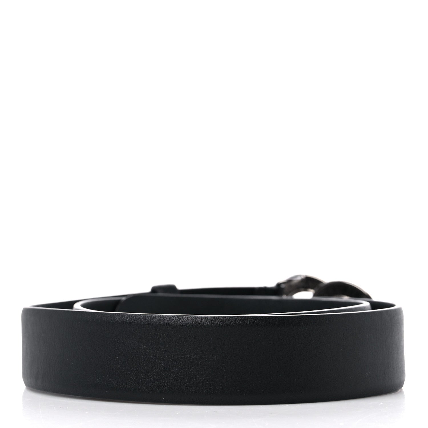 Chanel Lambskin Pearl Crystal CC Belt 80 32 Black 2 of 5