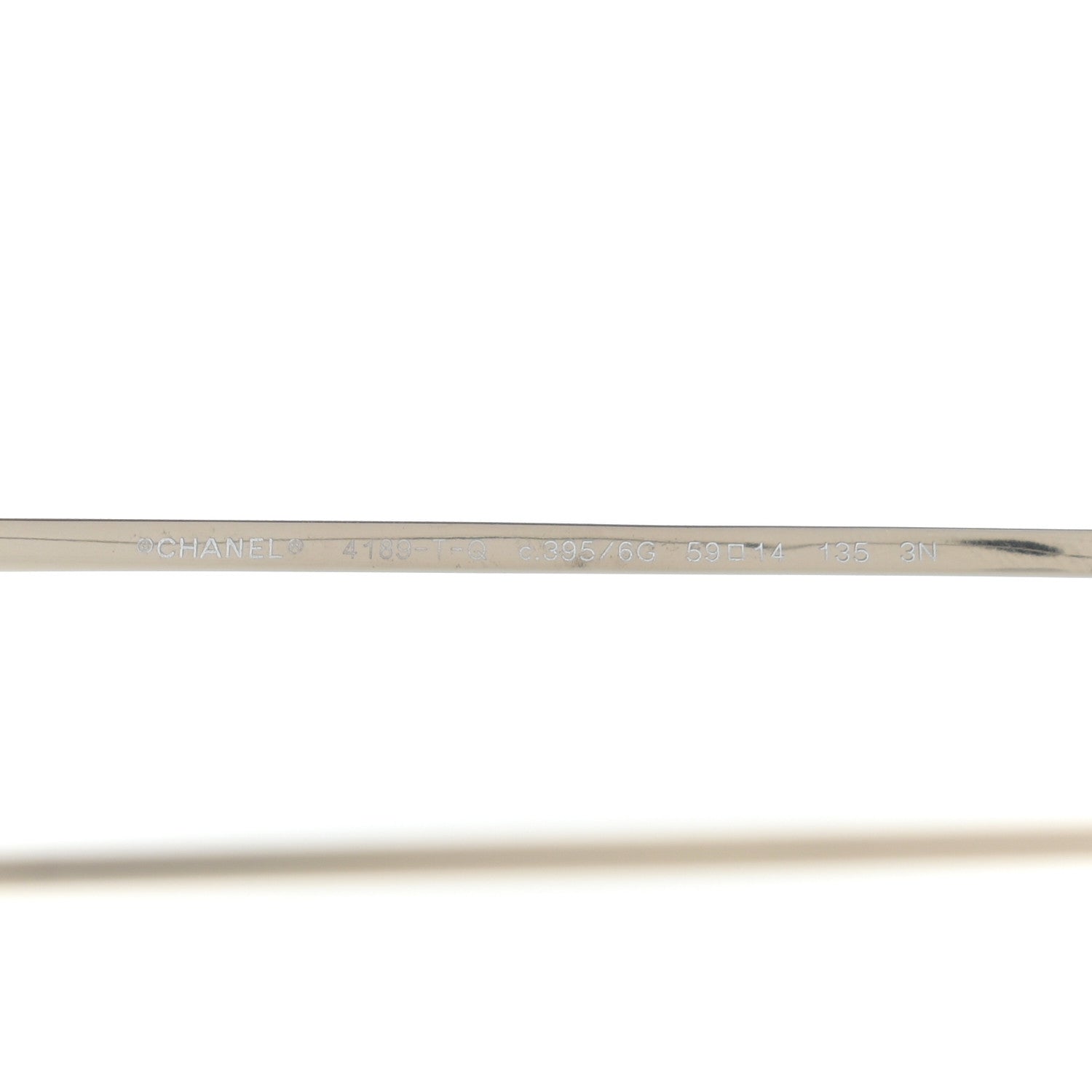 Chanel Metal Aviator CC Sunglasses 4189-T-Q Gold 5 of 8