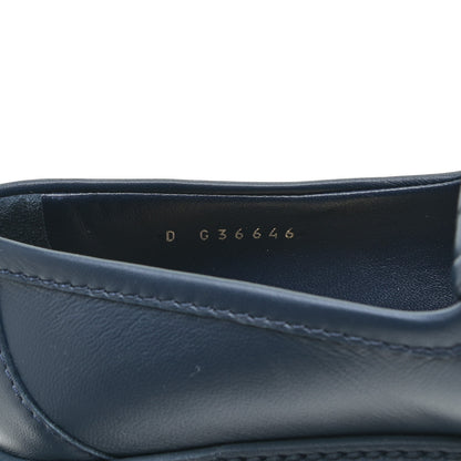 Chanel Lambskin Quilted CC Turnlock Loafers 40 Navy 9 of 9