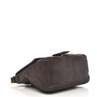 Fendi Metallic Nubuck Forever Mama Baguette Brown 3 of 9