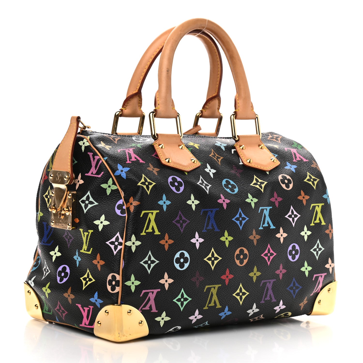 Louis Vuitton Monogram Multicolor Speedy 30 Black 3 of 11