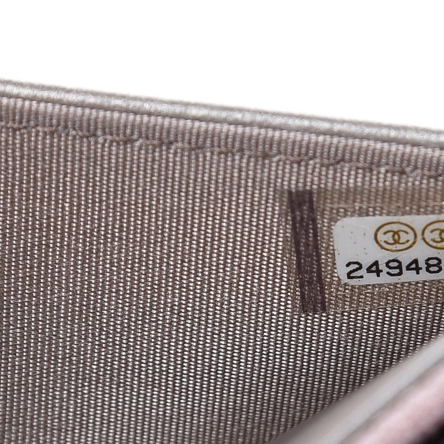 Metallic Caviar Quilted Boy Wallet On Chain WOC Copper