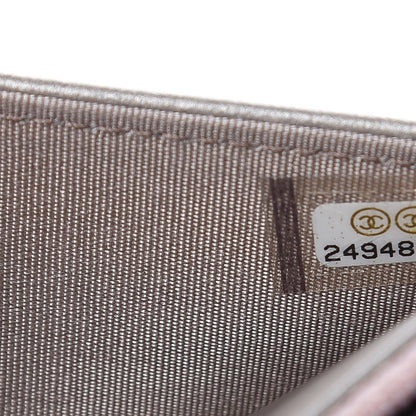 Chanel Metallic Caviar Quilted Boy Wallet On Chain WOC Copper 8 of 12