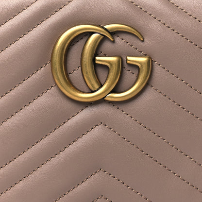 Gucci Calfskin Matelasse Small GG Marmont Chain Shoulder Bag Porcelain Rose 9 of 11
