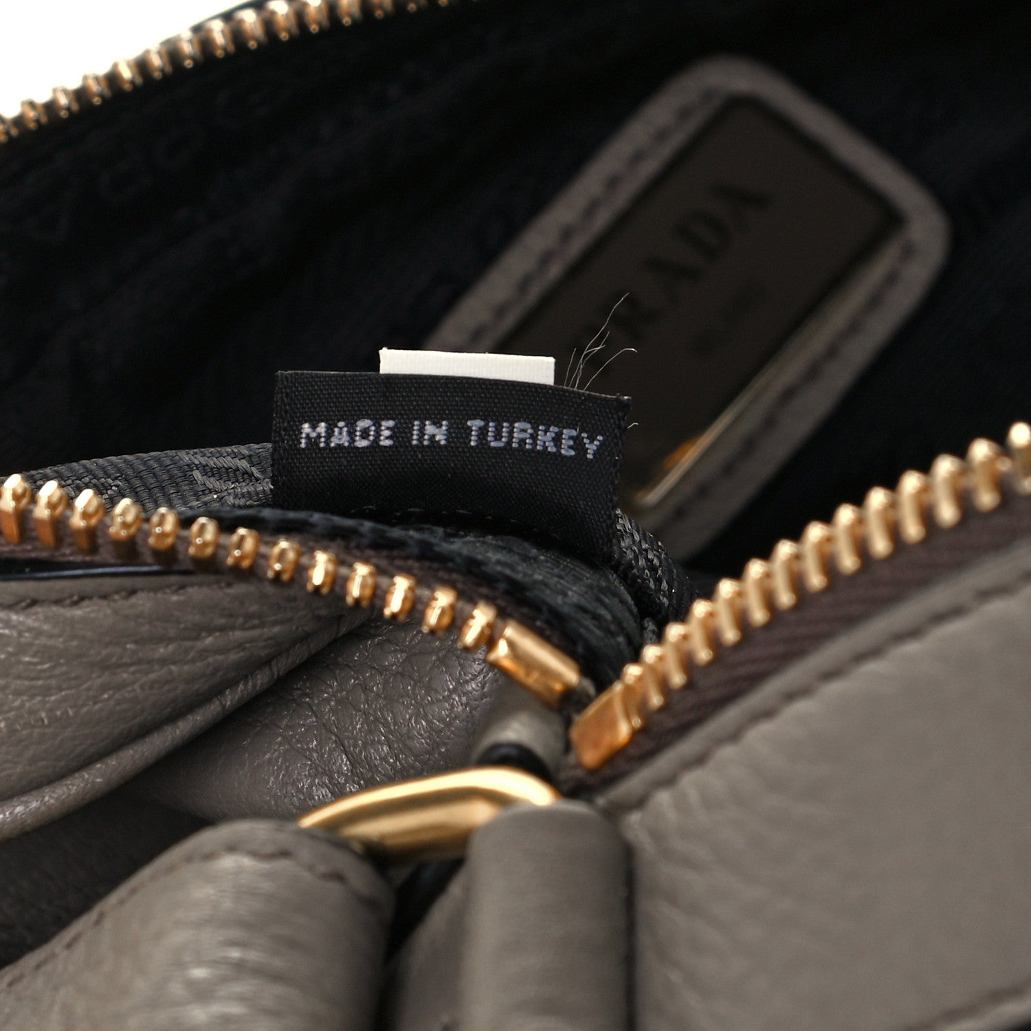 Prada Vitello Phenix Medium Double Zip Shoulder Bag Argilla 7 of 11