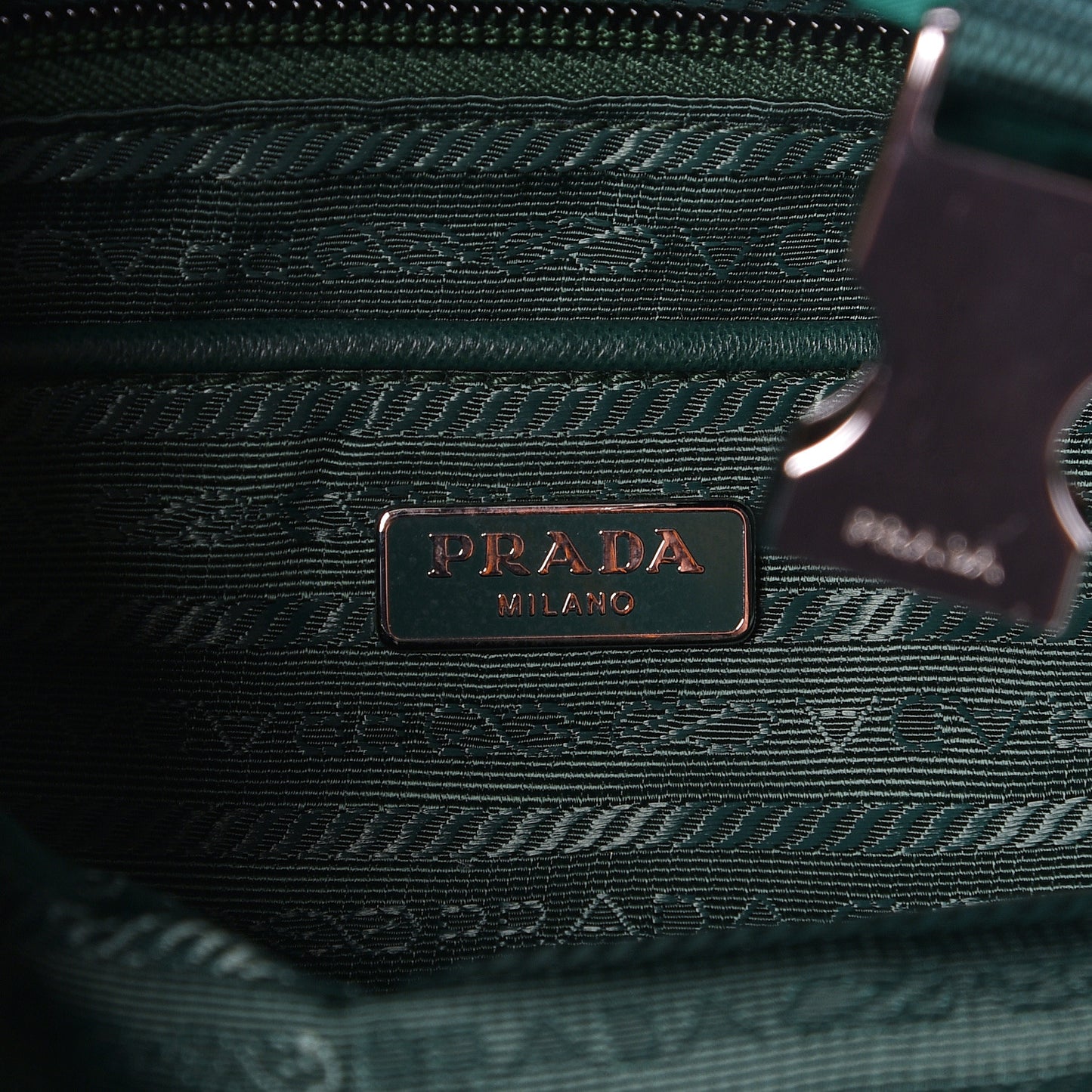 Nylon Vela Saffiano Double Buckle Backpack Oleandro