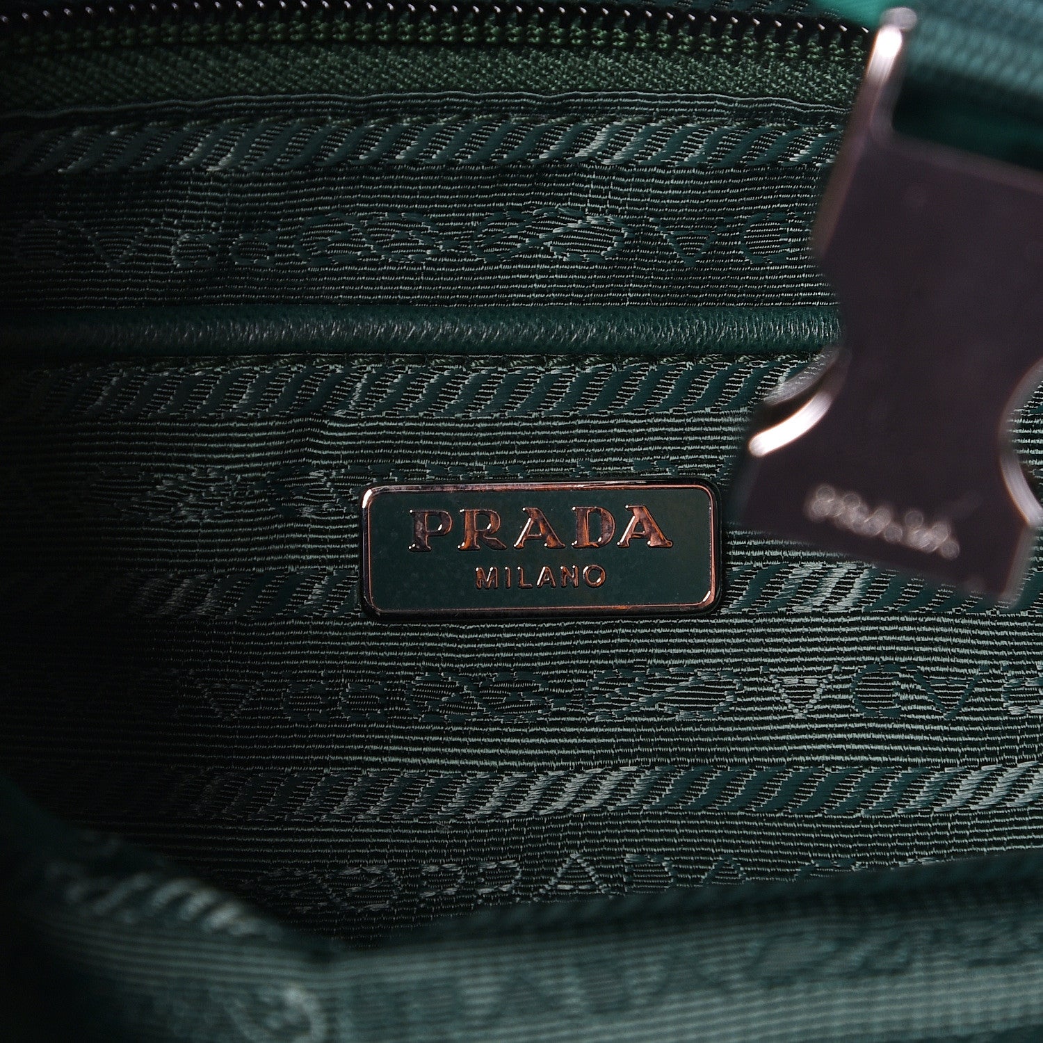 Prada Nylon Vela Saffiano Double Buckle Backpack Oleandro 6 of 9