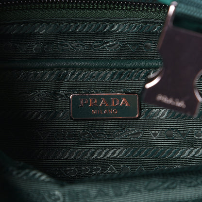 Prada Nylon Vela Saffiano Double Buckle Backpack Oleandro 6 of 9