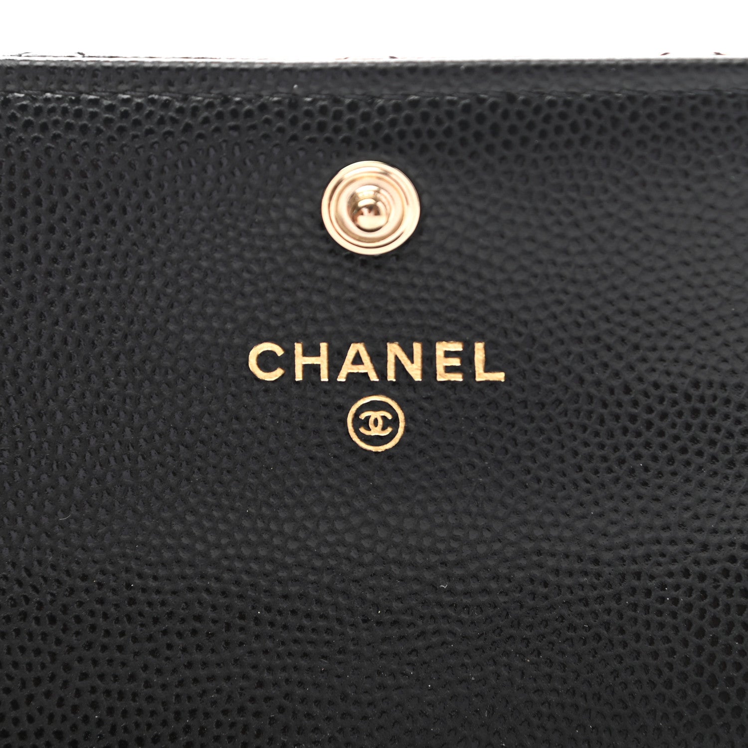 Chanel Caviar Quilted Crystal CC Flap Card Holder Black 6 of 9