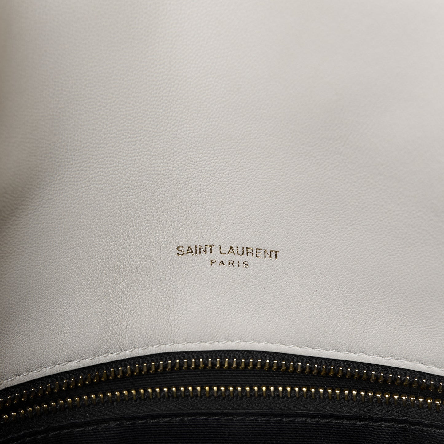 Lambskin Quilted Medium Loulou Puffer Monogram Chain Satchel Crema Soft