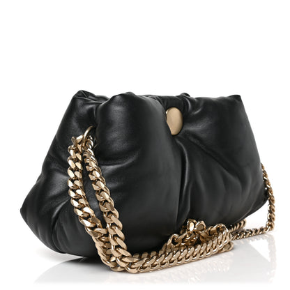 Proenza Schouler Lambskin Small Puffy Tobo Chain Shoulder Bag Black 3 of 10