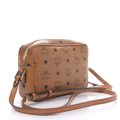 MCM Visetos Heritage Crossbody Bag Cognac 3 of 10