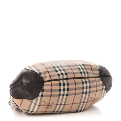 Burberry Haymarket Check Medium Willenmore Hobo Chocolate 4 of 11