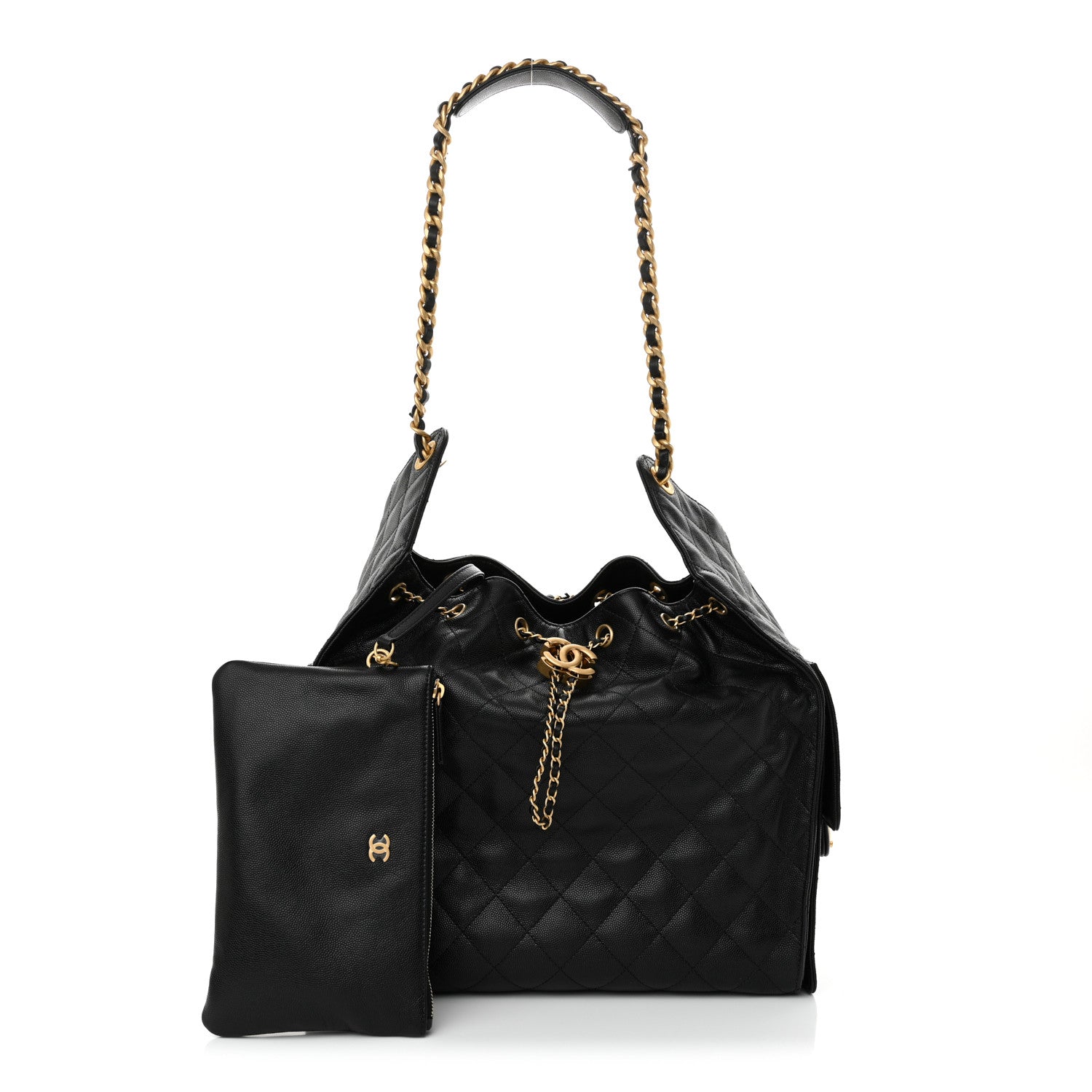 Chanel Caviar Quilted Medium Chanel 25 Handbag Black 3 of 11